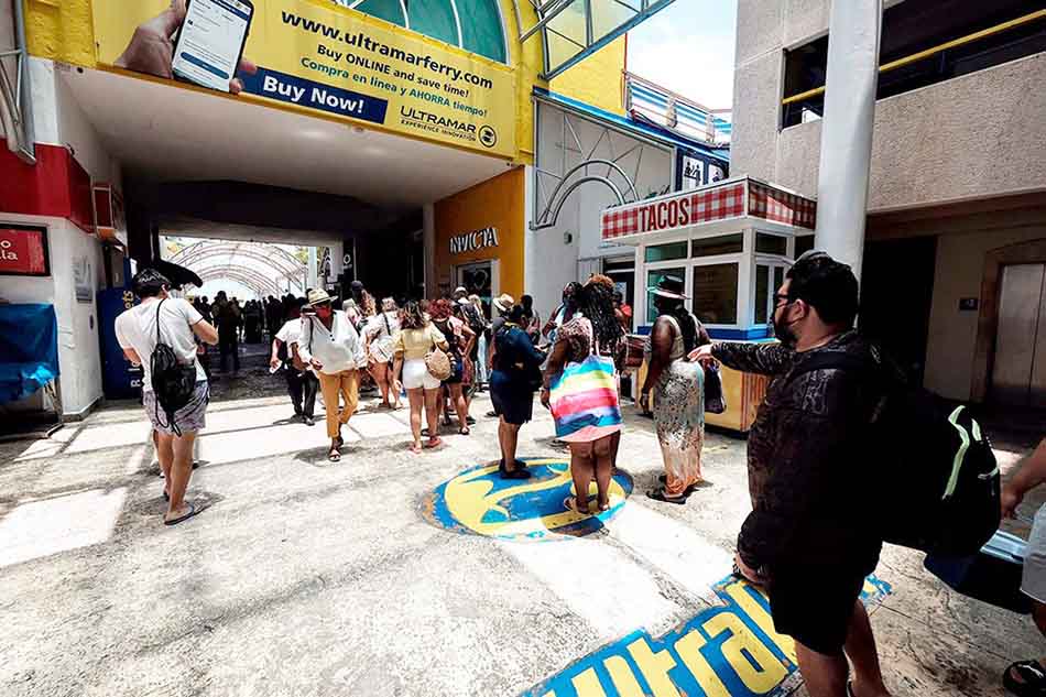 Vacaciones de verano detonan tránsito de pasajeros en terminales marítimas de Quintana Roo