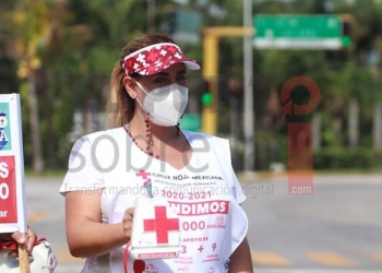 Voluntarios empiezan en Cancún boteo de campaña nacional de la Cruz Roja