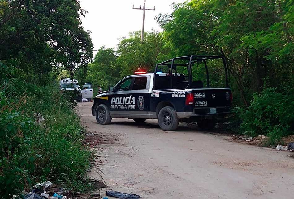 Encuentran a persona ejecutada en camino de terracería de Cancún