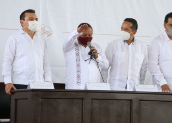 Erick Borges Yam rinde protesta como Presidente Municipal de José María Morelos