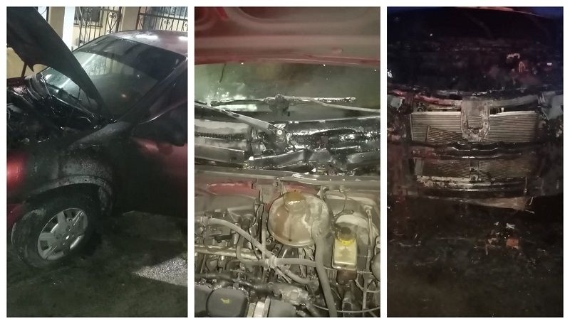 Queman 3 vehículos en Chetumal