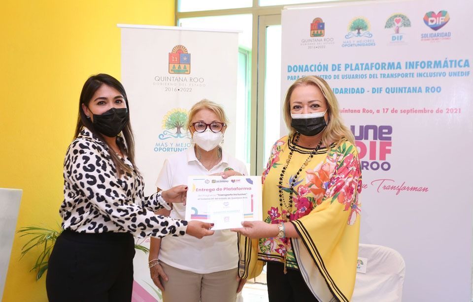 Recibe DIF-Quintana Roo donativo del DIF Solidaridad para operar plataforma informática