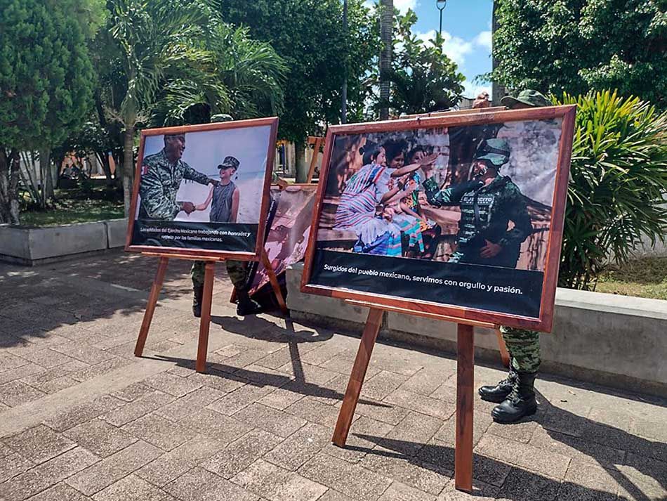 Sedena reseña su historia a carrilloportenses en exposición fotográfica