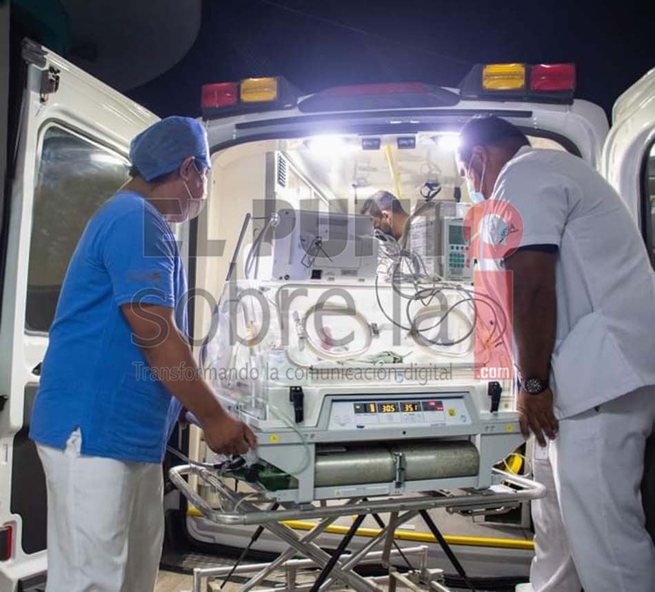 Trasladan a Mérida a bebé que sufrió severas lesiones craneales en el Hospital Materno Infantil de Chetumal