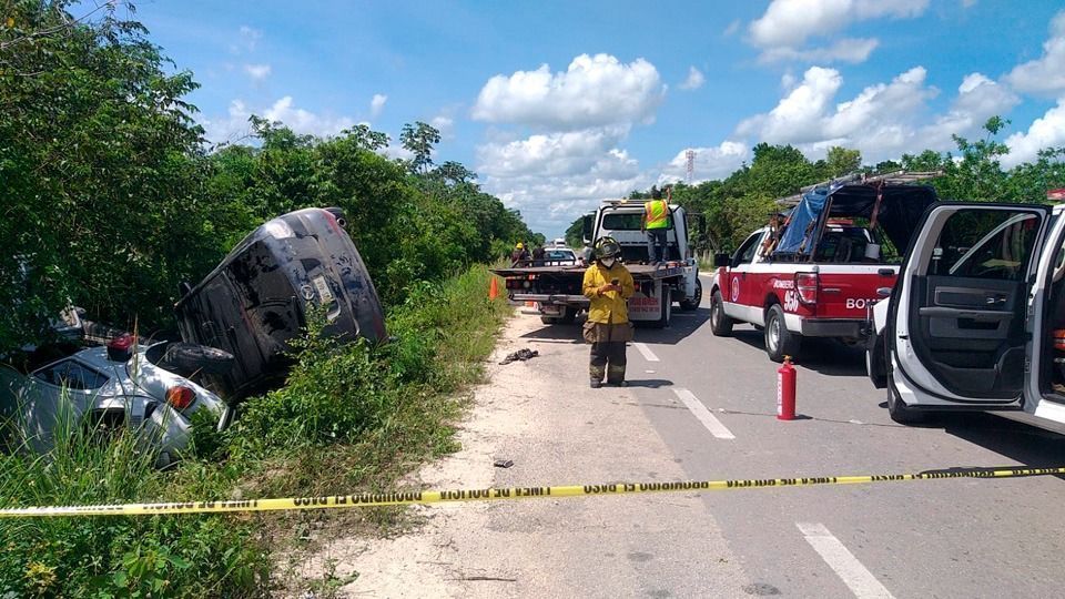 Un encontronazo en el libramiento a la autopista deja un muerto y tres lesionados