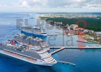 Cozumel logra por vez primera «casa llena» durante la pandemia con el arribo simultáneo de cuatro cruceros
