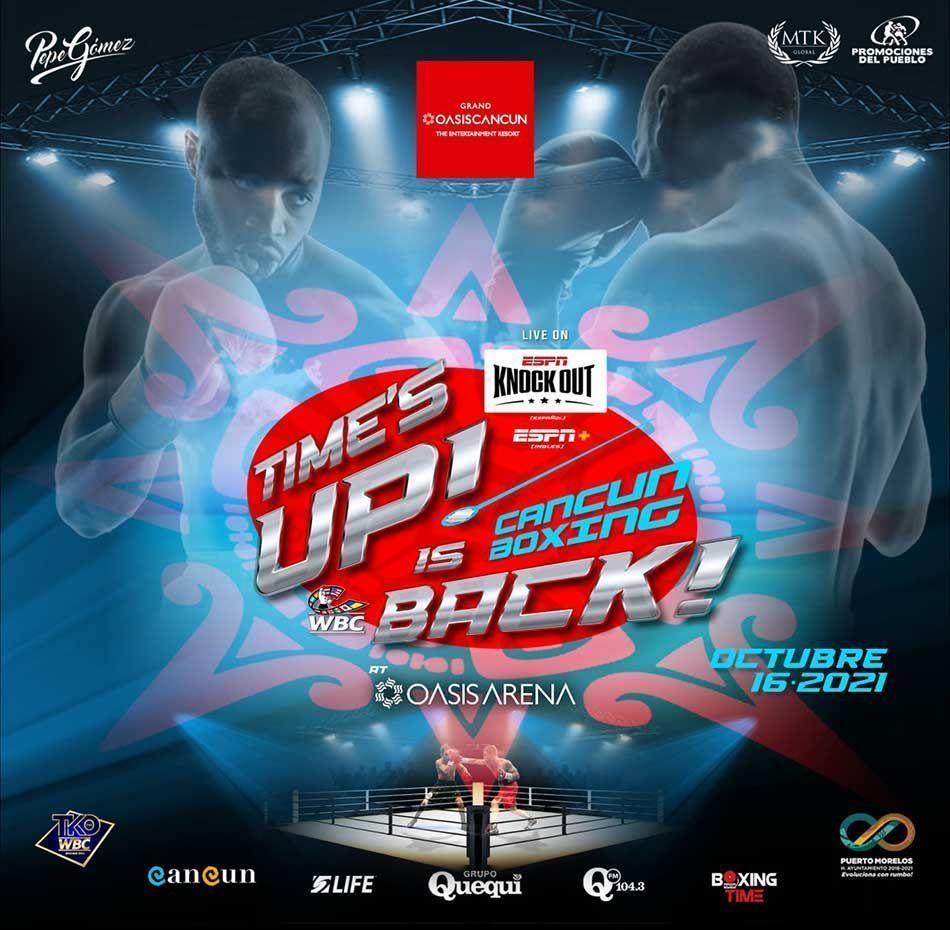 Regresan en octubre las emociones del boxeo profesional a hotel de zona turística de Cancún