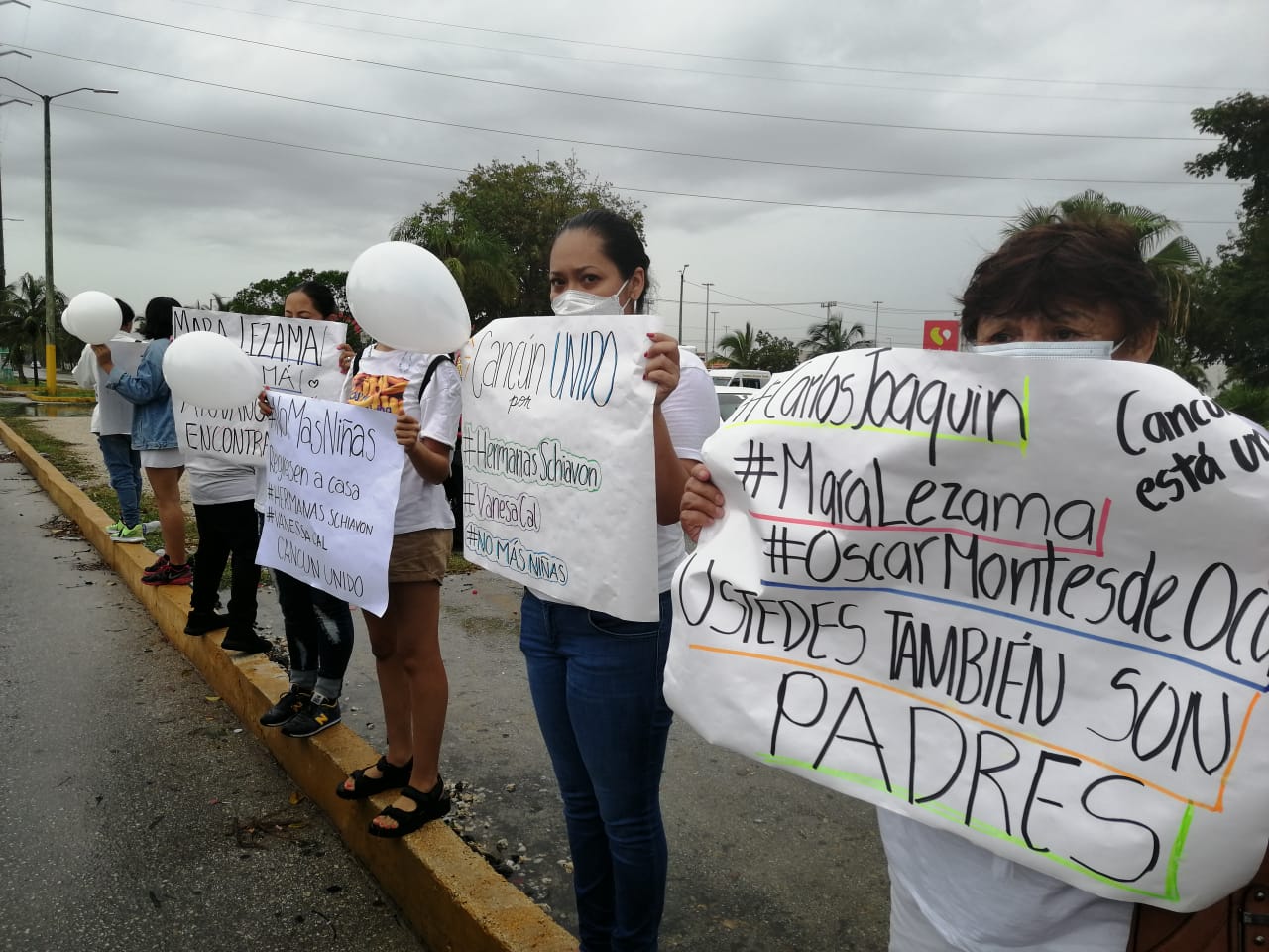 Movilización ciudadana en Cancún por desaparición de tres jóvenes de entre 13 y 15 años