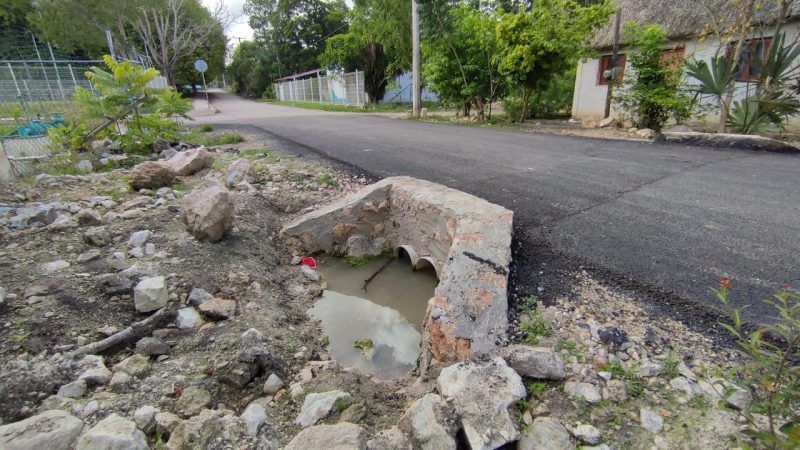 Denuncian mala planeación en desagües, empresa enviada por SEOP