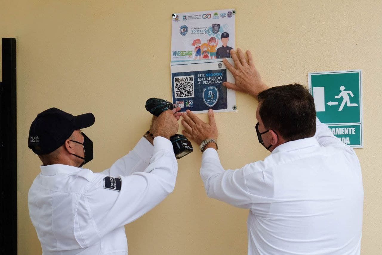 Implementan con éxito el programa «Escuela Segura» en Puerto Morelos