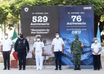 Autoridades de Benito Juárez conmemoran el 76 aniversario de la ONU
