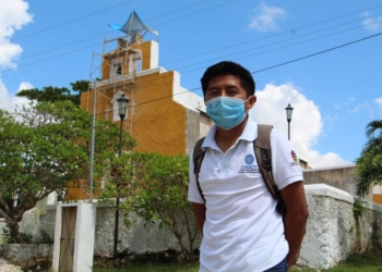 INAH rehabilita iglesia dañada por un rayo en comunidad maya