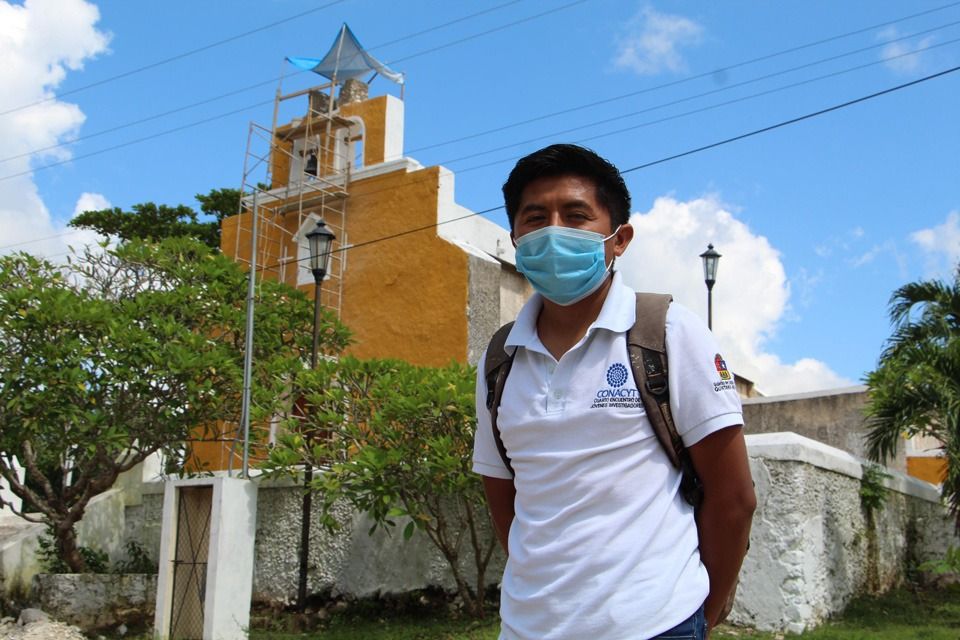 INAH rehabilita iglesia dañada por un rayo en comunidad maya