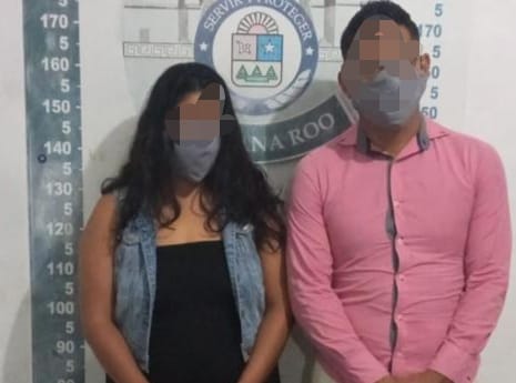 Detienen a pareja que distribuía drogas en Cancún con menor de 8 meses en brazos