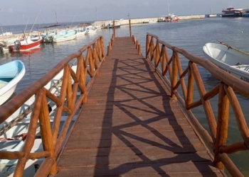 IP de Lázaro Cárdenas y pescadores construyen, conjuntamente nuevo muelle para dar viabilidad al turismo