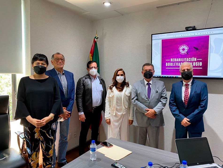 Alcaldesa Mara Lezama gestiona en la ciudad de México, avances del boulevard Luis Donaldo Colosio