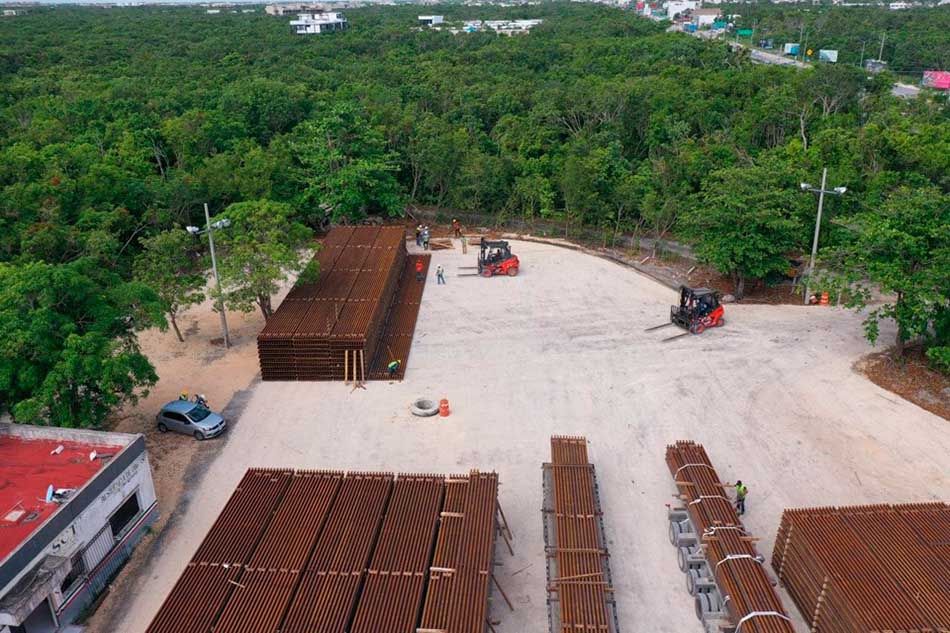 Llegan rieles para Tramo 5 sur del Tren Maya en Quintana Roo