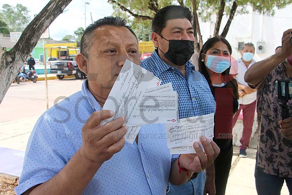 Nuevo edil de José María Morelos anuncia desfalco de pasada administración con cheques al portador en último día de su gestión