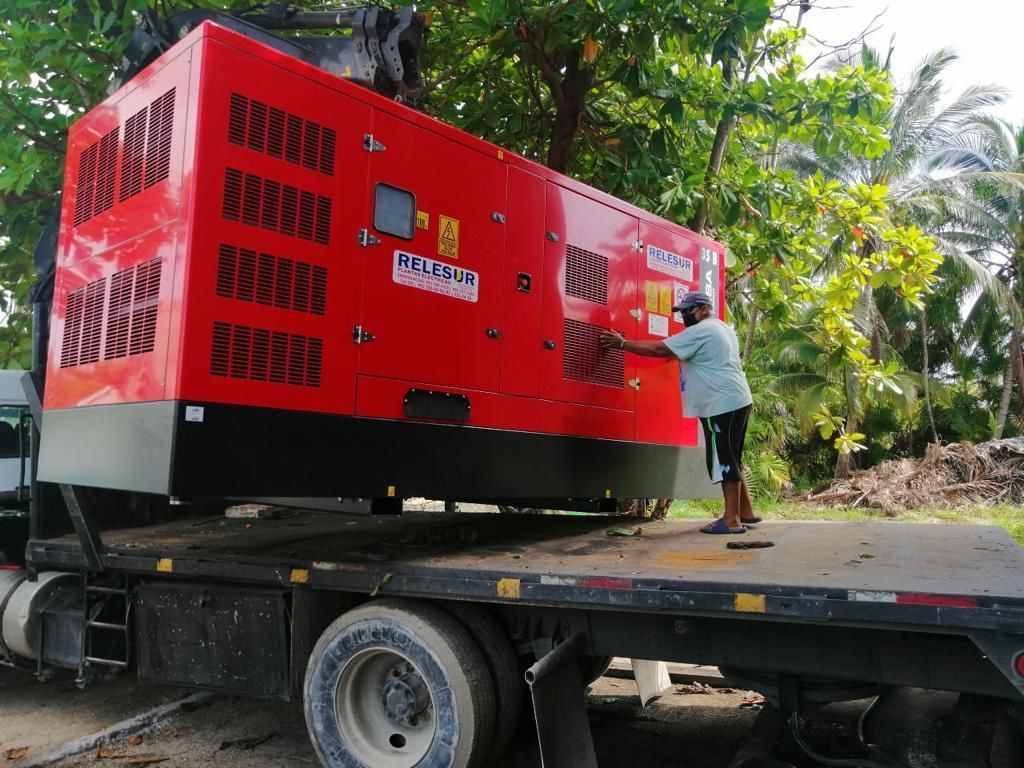 Punta Allen, Tulum, recibe generador de energía eléctrica