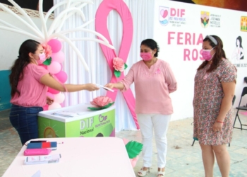 Con “Feria Rosa” conmemoran lucha contra el cáncer de mama en José María Morelos