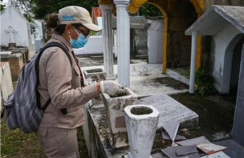SESA intensifica operativo para prevención del dengue, zika y chikungunya en panteones y centros religiosos