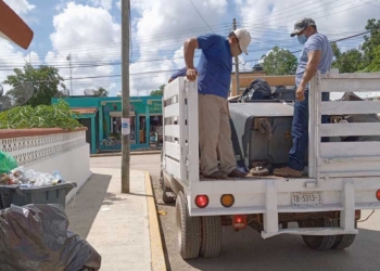 Ayuntamiento de Lázaro Cárdenas reactiva recoja de basura en Kantunilkín con vehículos prestados