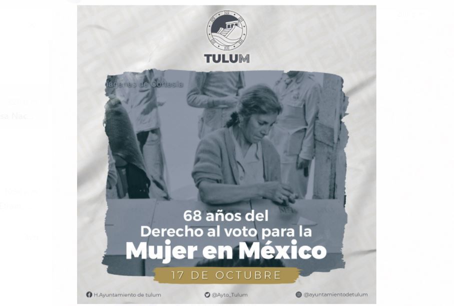 El sufragio femenino, ícono de crecimiento en el país y Tulum: MDC