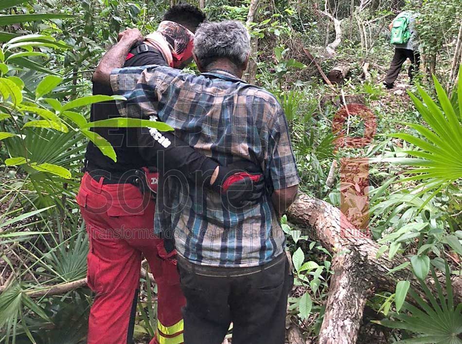 Encuentran sano a sujeto de 78 años que se perdió en la selva cerca de Cancún