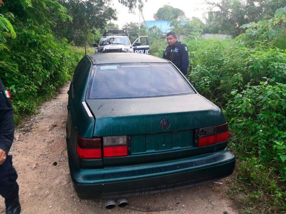 Automóvil con reporte de robado, encontrado en colonia “El Milagro” de Cancún