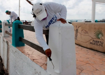 Ayuntamiento de Puerto Morelos rehabilita «Ventana del Mar»