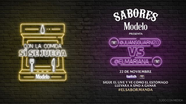 Twitch y cerveza modelo presentan ‘con la comida sí se juega’, una batalla nunca antes vista con los streamers más grandes de México