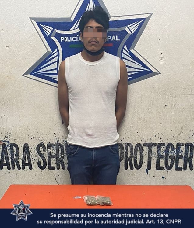 Detenido un individuo con droga en un retén sobre la carretera Cancún-Playa del Carmen