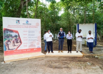 Inicia Aguakan obra para ampliar cobertura de agua potable en comunidad de Puerto Morelos