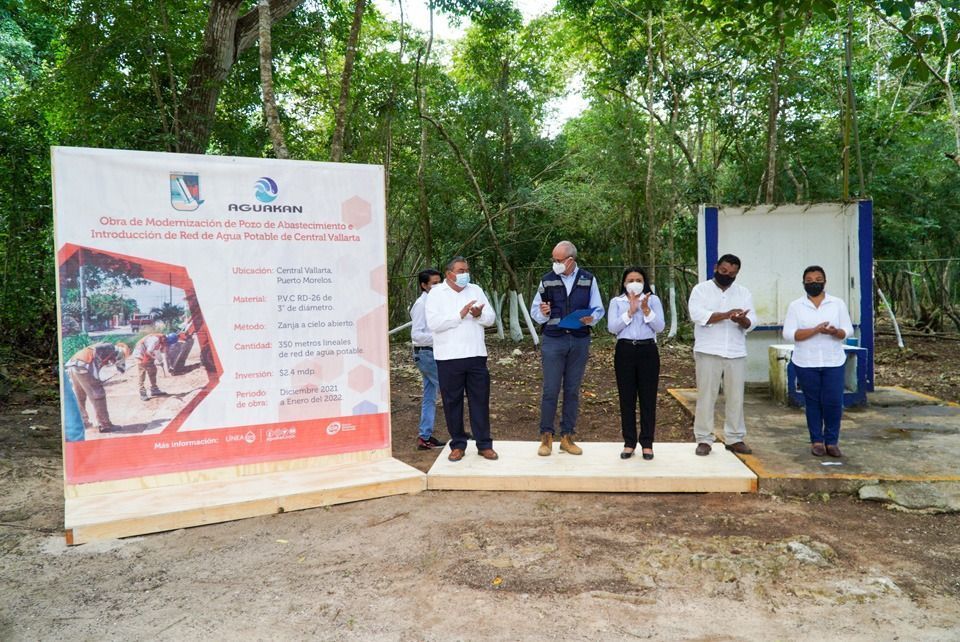 Inicia Aguakan obra para ampliar cobertura de agua potable en comunidad de Puerto Morelos