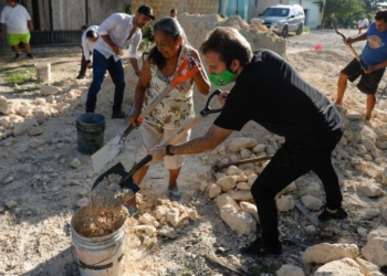 Vecinos de la colonia In House agradecen apoyo del Partido Verde para mejorar su calle