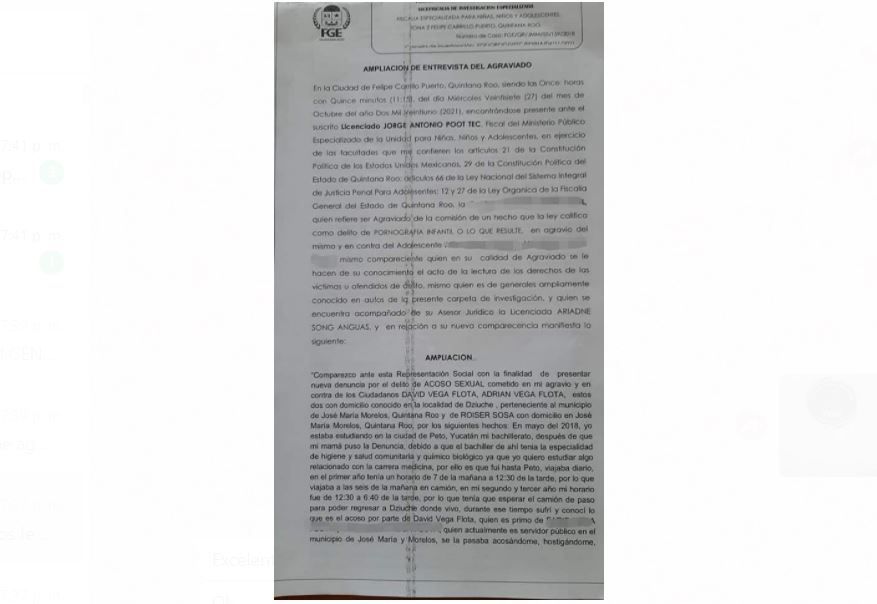 Exhiben demanda contra presunto acosador sexual protegido de Erick Borges