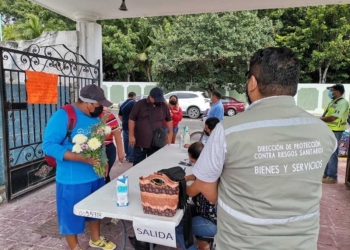 Supervisión sanitaria en panteones de Chetumal no detecta caso alguno de COVID-19 en Día de Muertos
