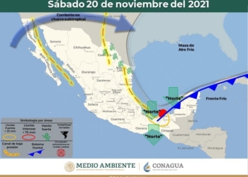 Frente frío número nueve influenciara a Quintana Roo el fin de semana