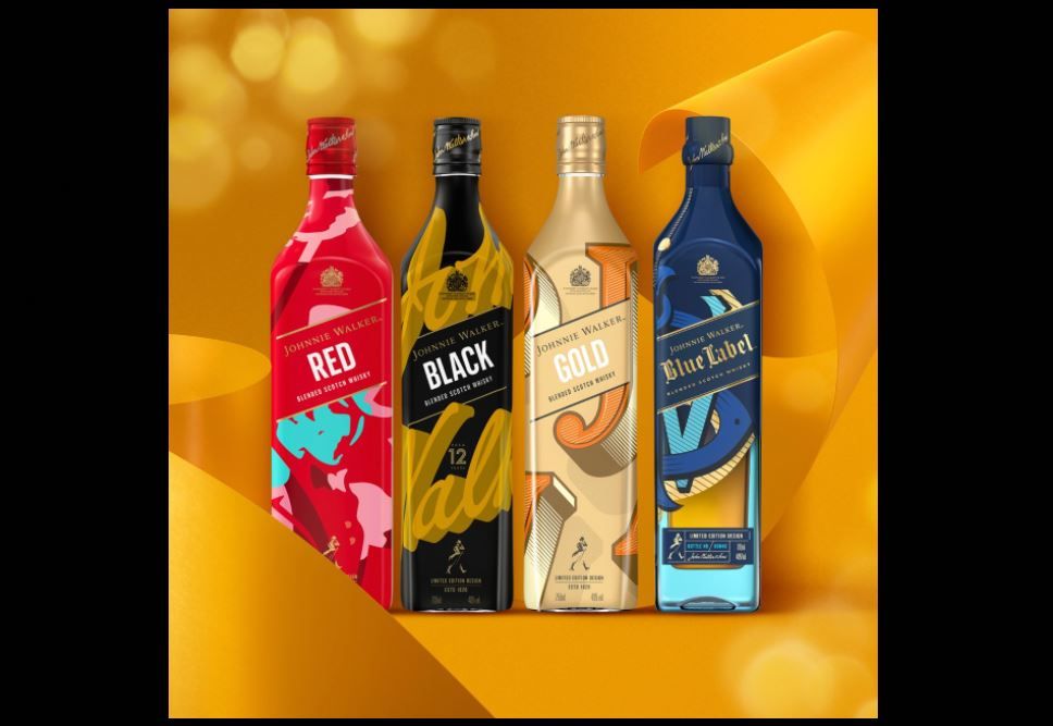 Johnnie Walker presenta cuatro diseños de edición especial, ideales para celebrar en esta temporada navideña