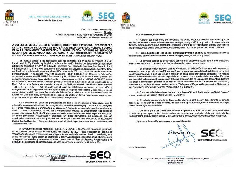 Director del plantel primaria de Pucté, se niega a que se imparta clases presenciales