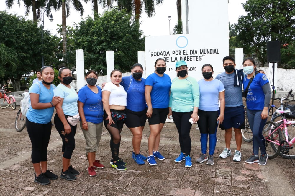 Organizan en Carrillo Puerto rodada ciclista para conmemorar «Día Mundial de la Diabetes»
