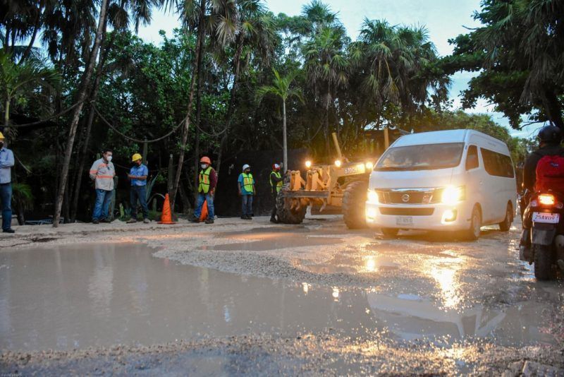 Inicia rehabilitación de zona costera de Tulum para recibir al turismo decembrino
