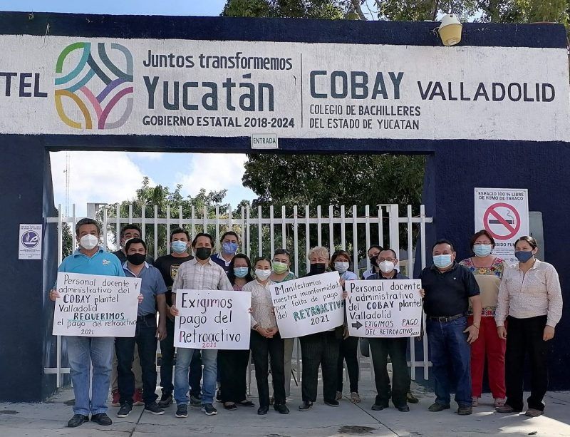 Levantan la voz trabajadores del Colegio de Bachilleres
