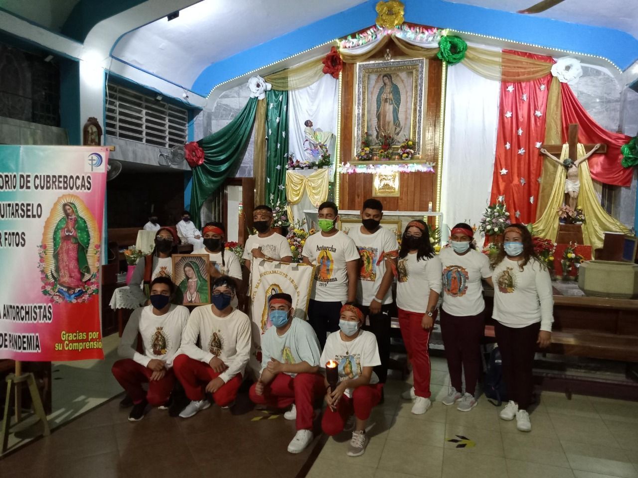 Celebran a la Virgen de Guadalupe en Felipe Carrillo Puerto con misa para niños