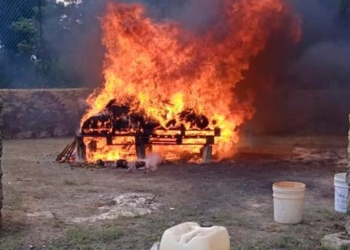 La FGE destruye e incinera en Cancún varios cientos de kilos de narcóticos