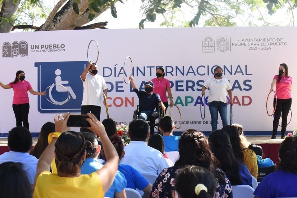 Presidenta del DIF Carrillo Puerto pide una sociedad más justa e inclusiva para personas discapacitadas
