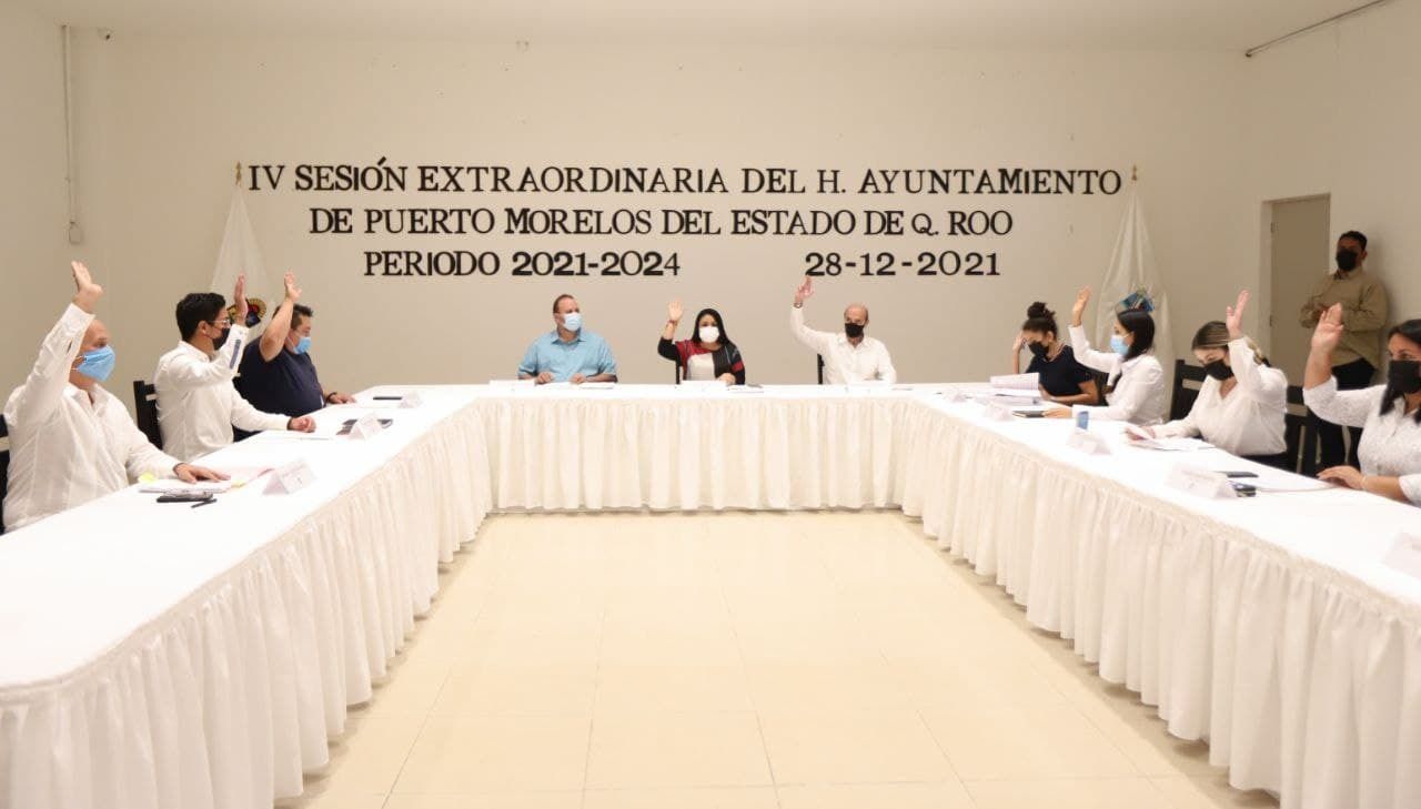 Gran cierre de 2021 en Puerto Morelos; aprueba Cabildo el Presupuesto de Egresos 2022