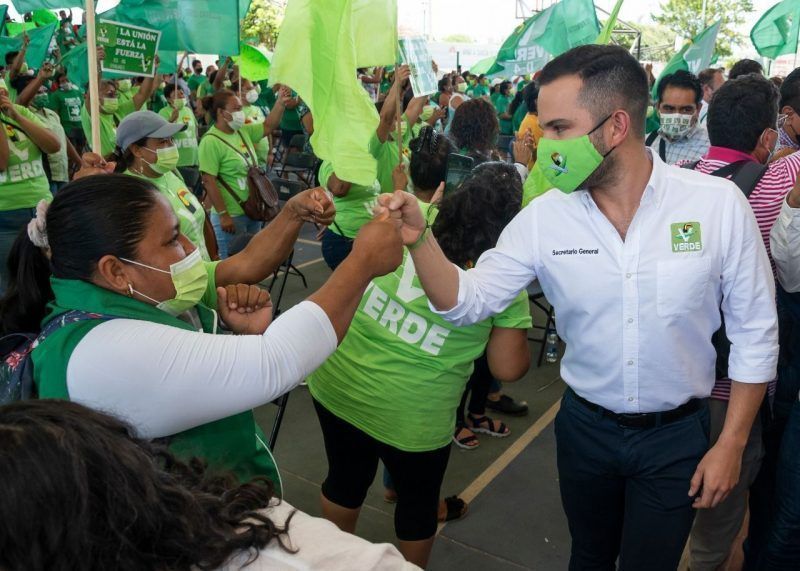 El partido verde creció 52.7% en número de votos en quintana roo de 2019 a 2021: Pablo Bustamante