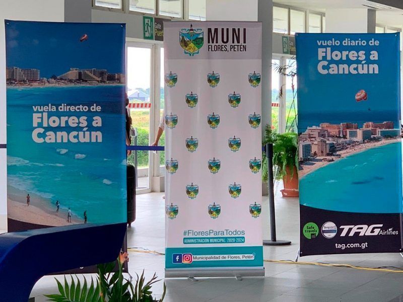 TAG Airlines realiza vuelo inaugural de su ruta desde Flores, Guatemala, hacia Cancún, México