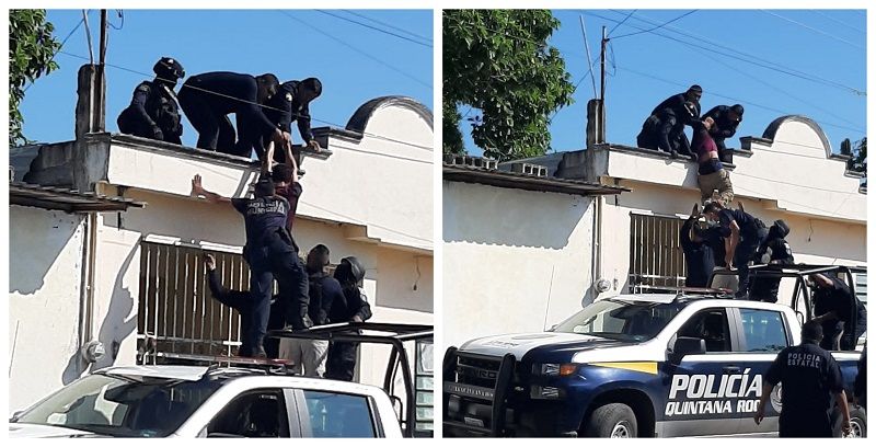 Detienen a ladrón que brincaba techos en Chetumal